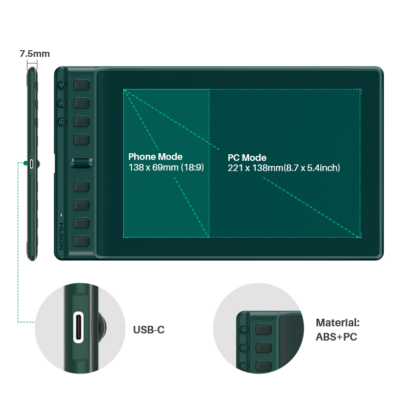 Multi-colored Graphics Tablets - Drawing Pad Signature review and price